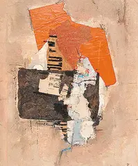 Frank Leonard Brooks, Mood Musical, acrylic and collage on board