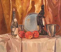 John L. Byrne, Goddess of Peace, 1963, oil on canvas board
