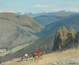 Peter Maxwell Ewart, Ashnola Valley, oil on hard board