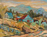 Raymond Girard, Crespuscule, oil on canvas