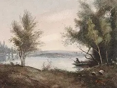 William Henry Jackson, A Quiet Nook, watercolour on paper