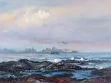 Dorothy McKay, Homeward Bound - Chesterman Beach, Vancouver Island, oil on canvas