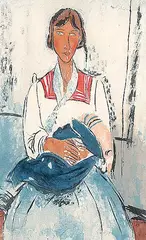 Amedeo Modigliani, L'Italien, 1927, colour etching on paper