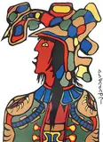 Norval Morrisseau, Ojibway Headdress #72/78