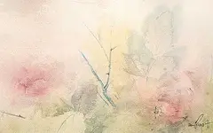 Marjorie Pigott, Untitled - Pastoral Landscape, watercolour on paper