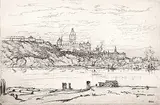 Robert Pilot, Quebec from Pointe Levis, 1925, etching on paper