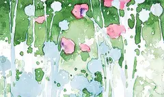 Claude A. Simard, Quelques roses parots, 1992, watercolour on paper
