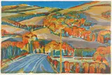 September Landscape #7/50 by John Harold Thomas Snow, colour lithograph on paper, sold Apr 2002