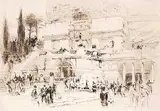 William Walcot, Temple of Beal, etching on paper