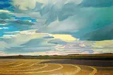 Richard Ferrier, Prairie Patterns, 1982, acrylic on canvas