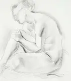 Henry George Glyde, Untitled - Huddled Figure