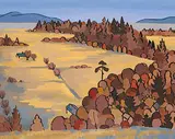 Colin D. Graham, Fallow Fields, oil on canvas