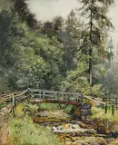 Frederick Lawson, Bolton Ghyll, Wensleydale, 1912, watercolour on paper