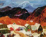 Jacques Poirier, Tempete d'Autumne, oil on canvas