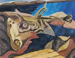 Lowrie Lyle Warrener, Lake of Bays 1960, 1960, oil on canvas board