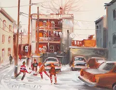 Terry Tomalty, Lane St. Henri, oil on canvas
