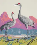 A. J. Casson, Untitled - Cranes