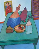 Gérard Castonguay, Avant Gout de L'ete, oil on paper