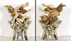 Neil Dalrymple, The Dancing Master, 1980, glazed clay sculpture