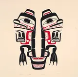 Robert Davidson, Untitled - Two Frogs [Split Beaver] #145/305