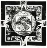 John Kenneth Esler, Mandala [Diary of the Lost Hunter] #6/100, 1969, etching on paper