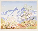 Beatrice Emma Adelaide Fry, Untitled - The Lions, Capilano #23/50, 1942, colour wood block on paper