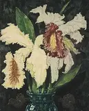 Nicholas Hornyansky, Orchids, colour etching on paper