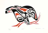 Glen Rabena, Hawk #75/225, 1979, colour silkscreen on paper