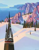 John Revill, Winter Sentinel, 1990, acrylic on hard board