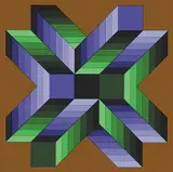 Victor Vasarely, Ma Ta Fem #199/250, 1970, silkscreen on paper