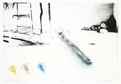 Kenneth A. Webb, Basic Element #A./P., 1979, colour monoprint and etching