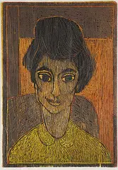 Eugenia Weinerek, Pauline #5/6, 1964, colour wood block on paper