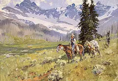 Belmore Browne, The Forest Ranger, 1925, oil on canvas