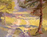 Orestes de Grandmaison, Untitled - Road through the Forest