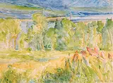 Dorothy Knowles, Green Trees [Fireweed], 1984, watercolour on paper