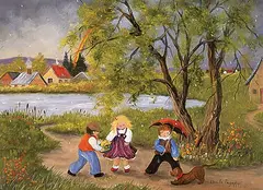 Once Upon a Fairytale by Ursula Pagenkopf, oil on canvas, sold May 2001