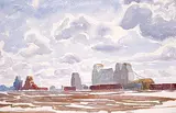 Margaret Shelton, Untitled - Prairie Sentinels