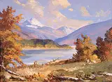Alec John Garner, Kootenay Lake from Procter Beach