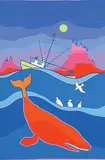 Ted Harrison, Floating Gulls #29/220