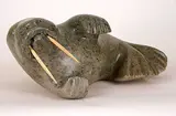 Moses Nakoqee, Untitled - Walrus, 1997, soapstone sculpture