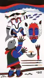 David Ruben Piqtoukun, A Bountiful Supply #56/200 [b], colour silkscreen on paper