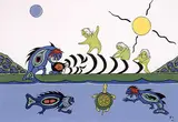 Arnold Isbister, Listen to Us, 1996, acrylic on paper