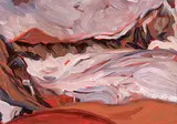 Katherine Lakeman, Glacier, oil on particle board