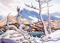Murray William MacDonald, Foothills in Autumn, watercolour on paper