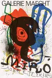 Joan Miró, Gallerie Maeght - Miro - Sobreteixims, 1973, colour lithograph on paper