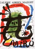 Joan Miró, Galerie Adrien Maeght - oeuvres graphiques, 1965, colour lithograph on paper