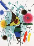 Joan Miró, Untitled - Colourful Abstract, 1972, colour lithograph on paper