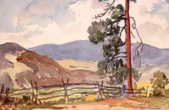 Mildred Valley Thornton, Untitled - Interior B.C., watercolour on paper