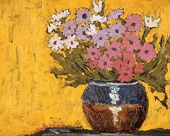 Jack Winn, Flowers for Sarah, 1995, oil on particle board