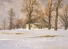 Alexis Arts, Aupres St. Urbain, P.Q., 1981, oil on canvas